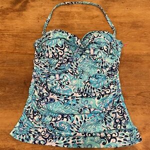 Size 2 Flamenco Tankini Lilly Pulitzer Swimsuit top